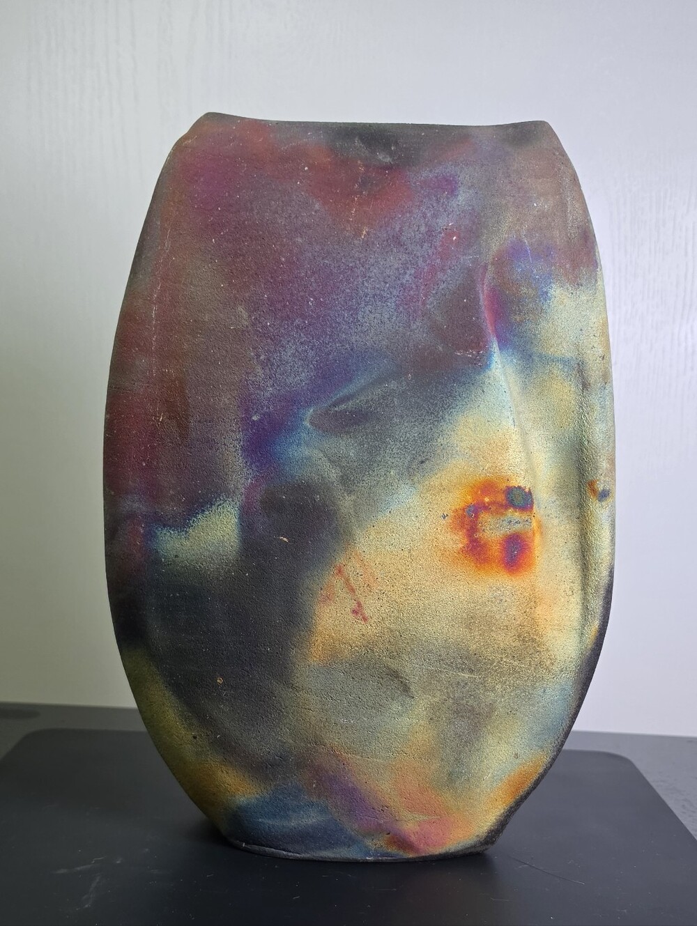 Vintage Michael Weinberg Raku Vase Sedona Arizonia 1953-2016